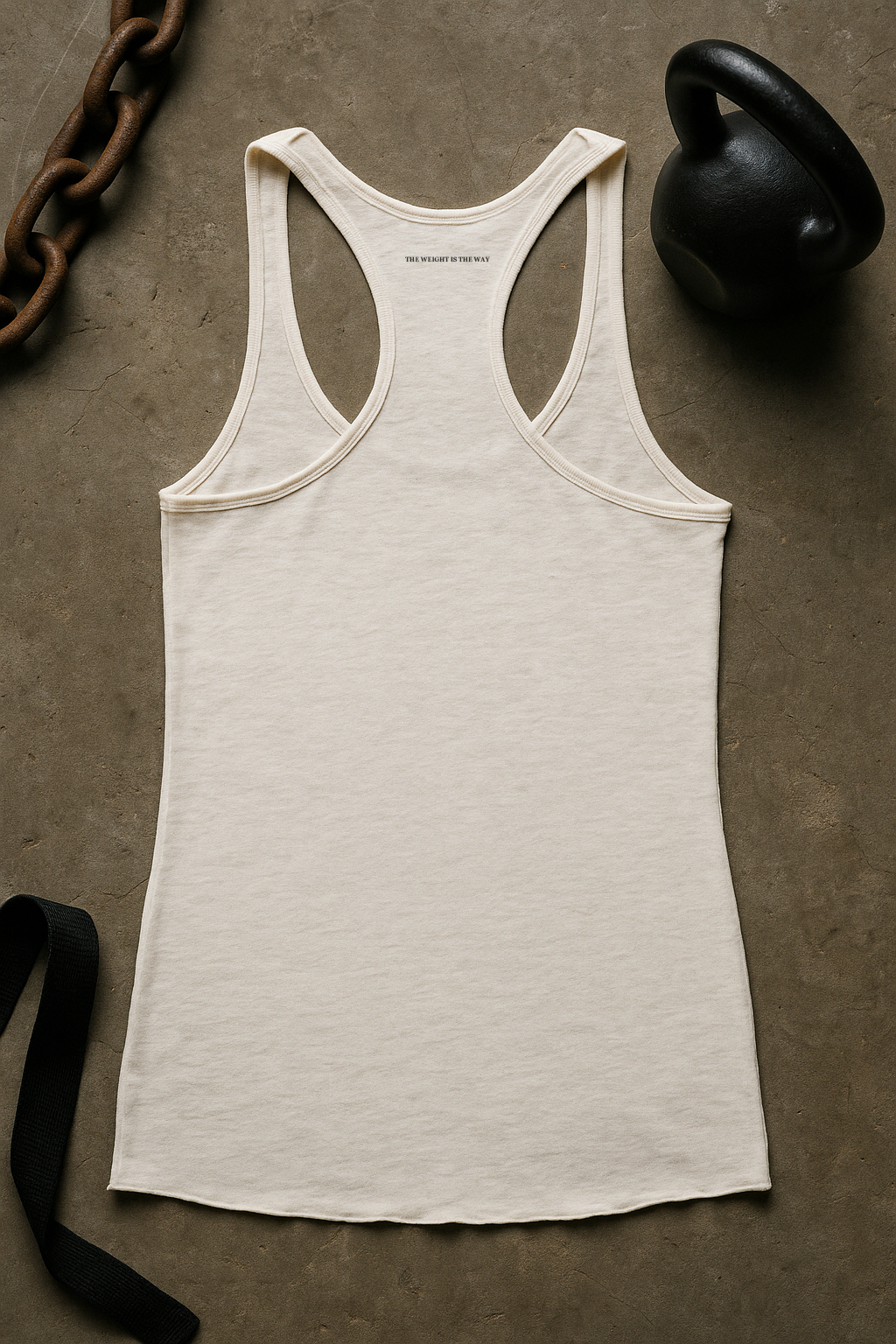 The Weight Is The Way // Ladies Racerback Triblend Tank