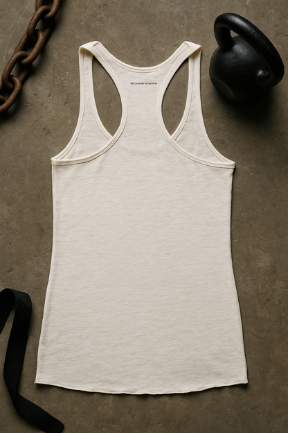 The Weight Is The Way // Ladies Racerback Triblend Tank